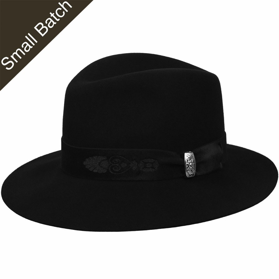 Women'S Bollman Hat Company Fedoras | Gottschall Fedora Black