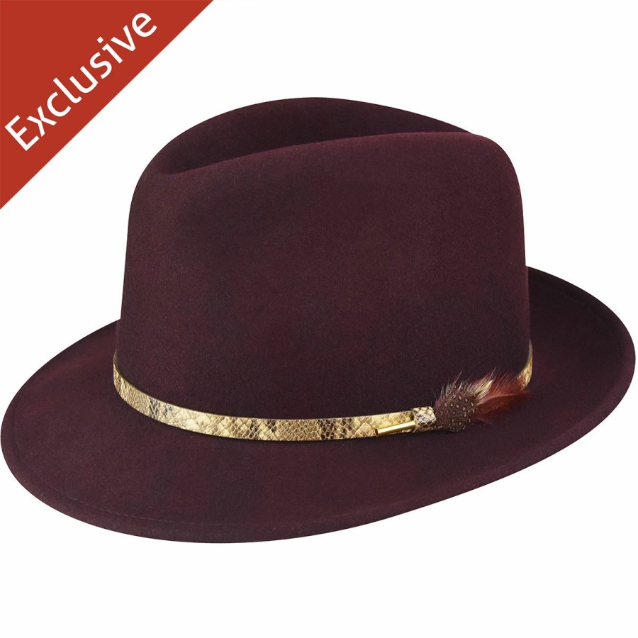 Women'S Trimmed & Crowned Fedoras | 312 Fedora