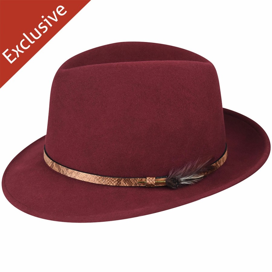 Women'S Trimmed & Crowned Fedoras | 312 Fedora