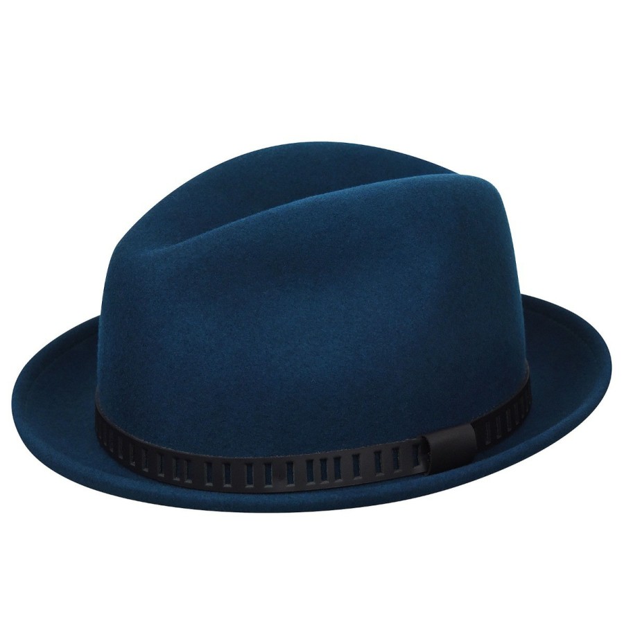 Men'S Bollman Hat Company Fedoras | 2000S Bollman Heritage Collection Stingy Brim Teal