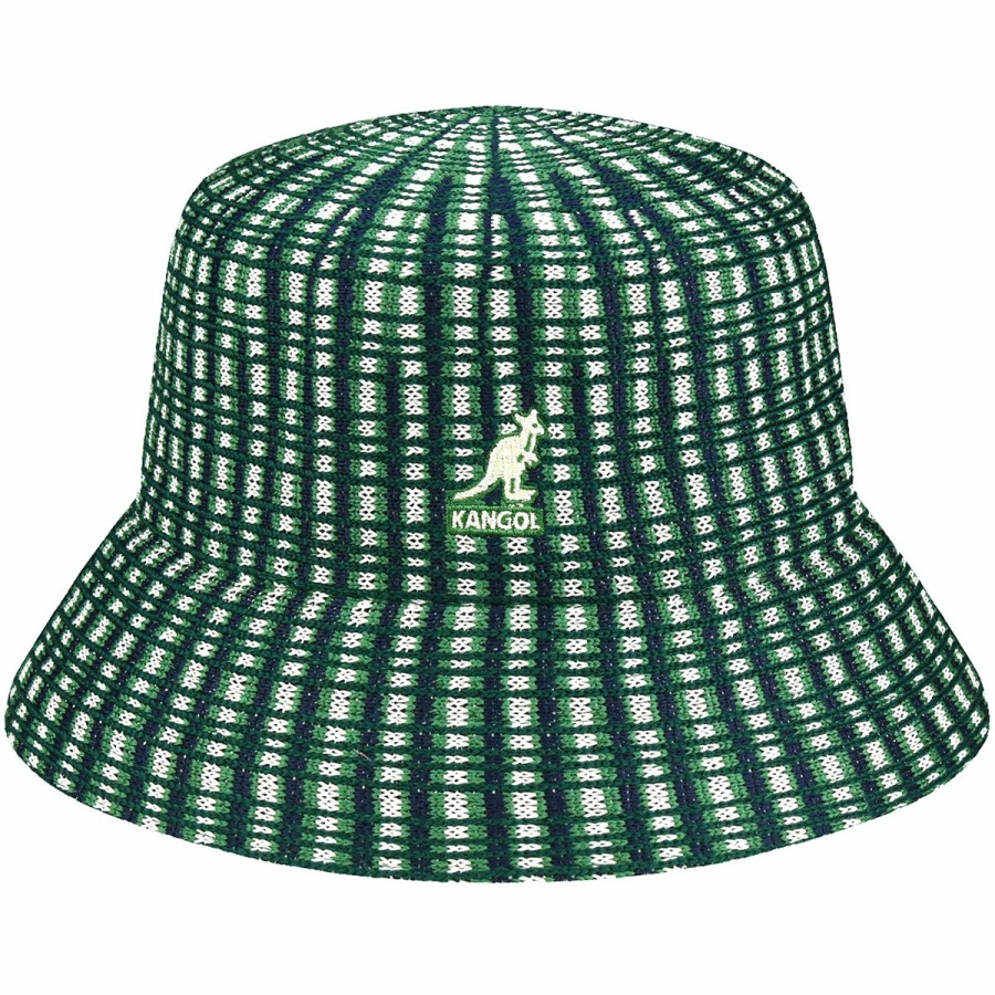 Men'S Kangol Bucket Hats | Prep Plaid Bucket