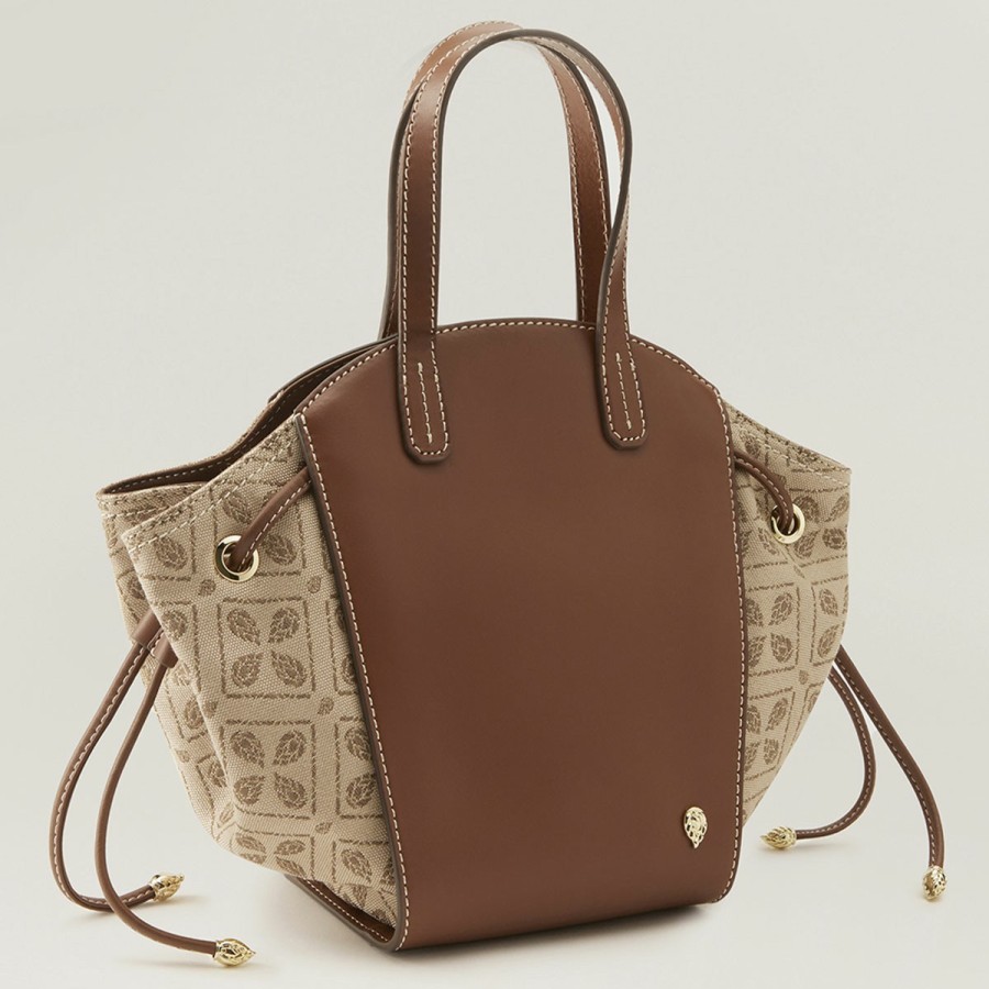 Clothing & Accessories Helen Kaminski | Allure Tote Jacquard Latte/Cuoio