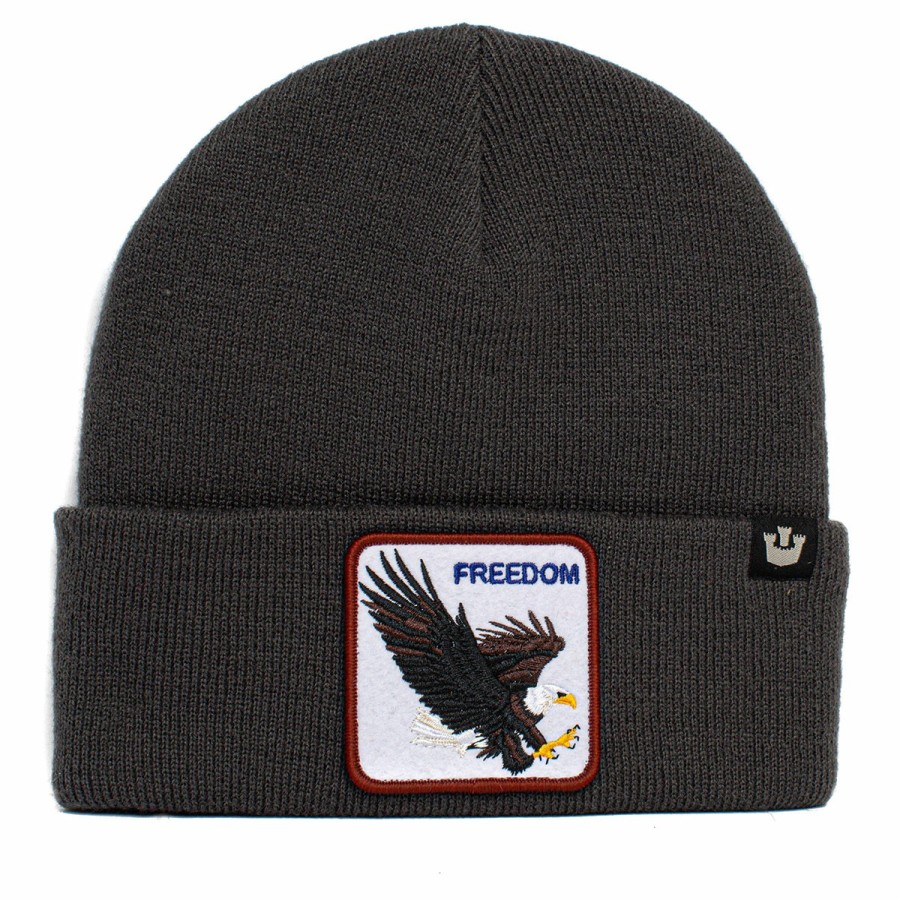 Men'S Goorin Bros. Beanies & Pull-Ons | Toasty Freedom Beanie Charcoal