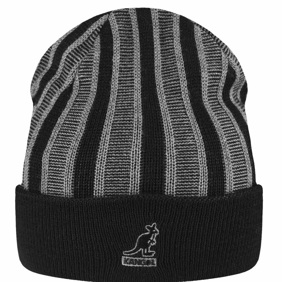 Men'S Kangol Beanies & Pull-Ons | Rib Stripe Rev Beanie