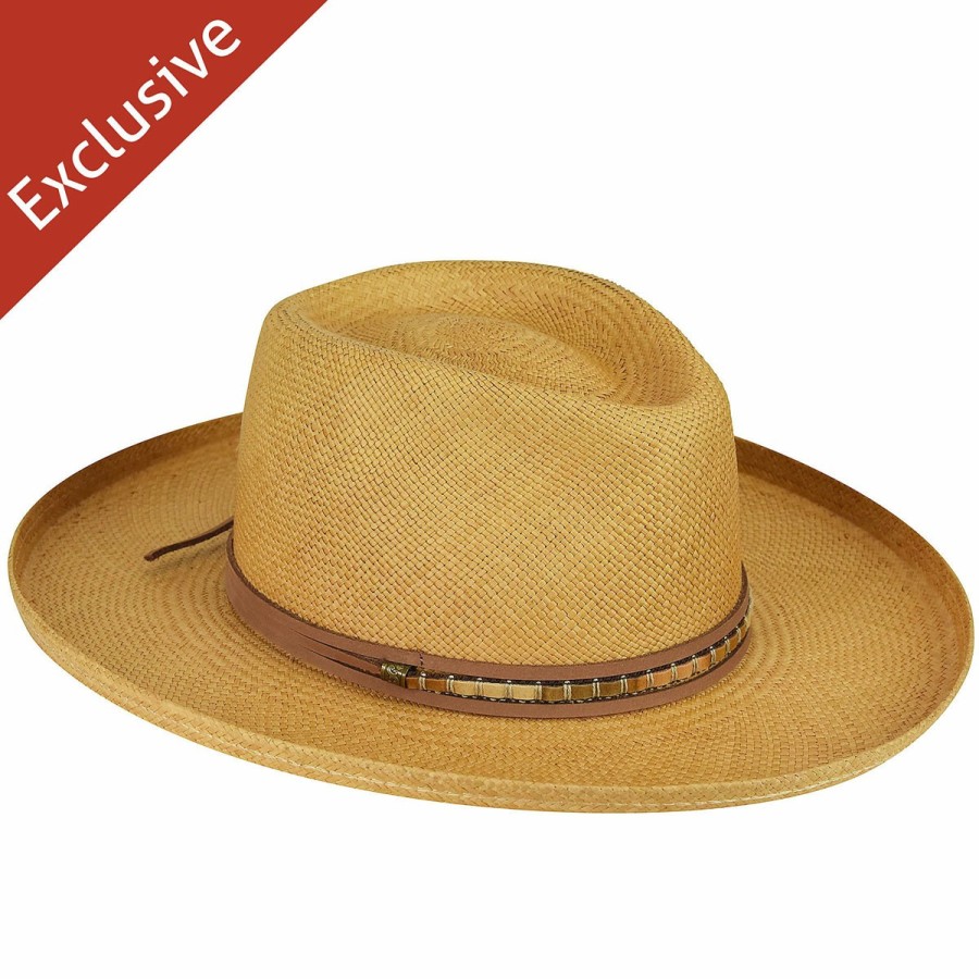 Women'S Bollman Hat Company Outback Hats | Val C. Flat Brim - Exclusive Goldenrod