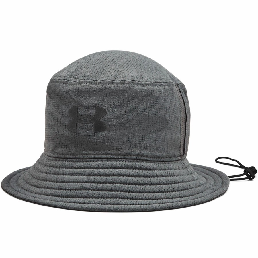 Women'S Under Armour Bucket Hats | Ua Armourvent™ Bucket Hat Pitch Gray/Black