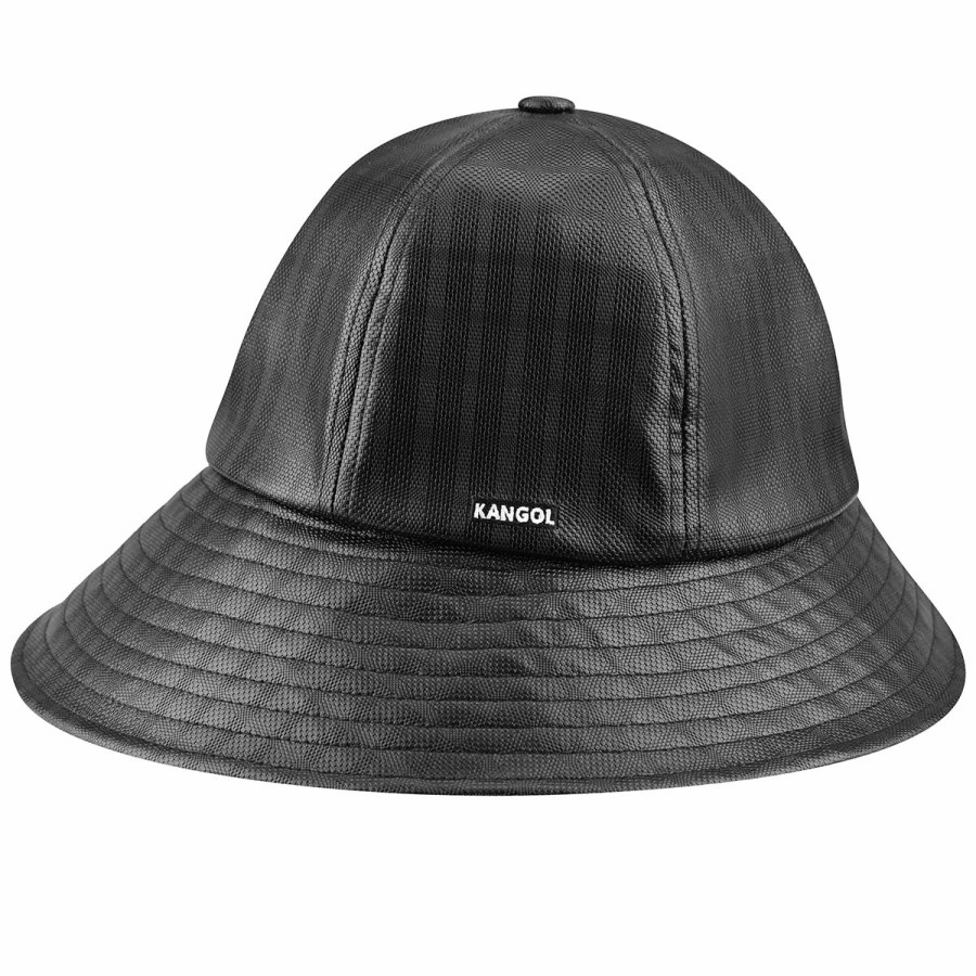 Women'S Kangol Bucket Hats | Faux Leather Rain Brim Casual