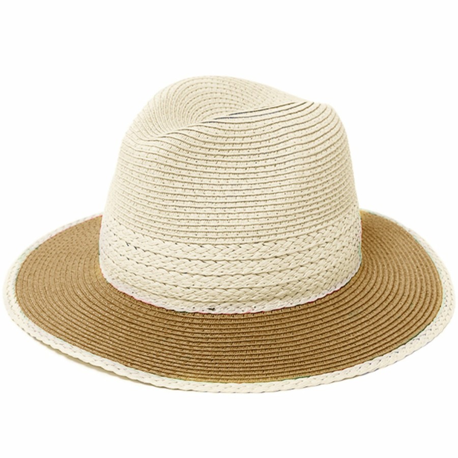 Women'S David & Young Fedoras | Mixed Straw Fedora