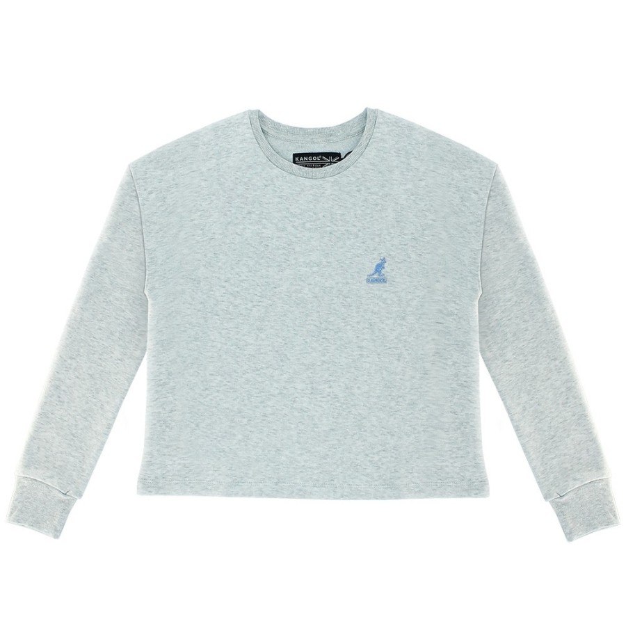 Clothing & Accessories Kangol | Women'S Basic Fleece Crop Top