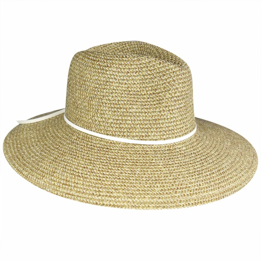 Women'S David & Young Fedoras | Marled Straw Pu Band Fedora