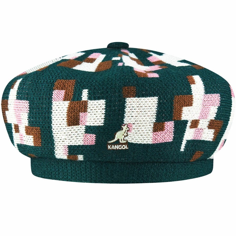 Women'S Kangol Berets | Pixelated Plaid Beret