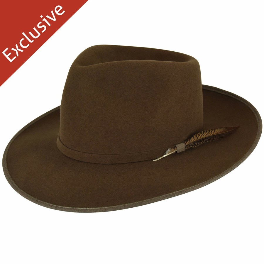 Men'S Bollman Hat Company Fedoras | Phil A. Fedora - Exclusive Chestnut