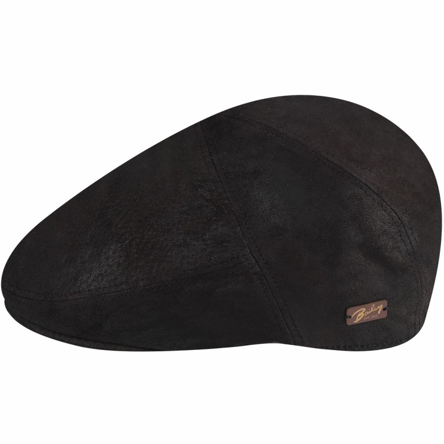 Men'S Bailey 1922 Ivy & Flat Caps | Lazar Cap Dark Coffee