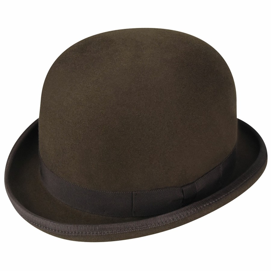 Men'S Bollman Hat Company Bowlers & Derbies | 1890S Bollman Heritage Collection Bowler Chestnut