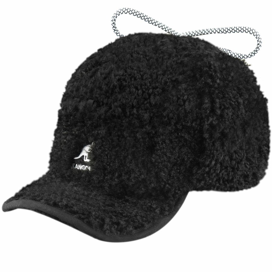 Women'S Kangol Baseball Caps | Faux Shearling Utility Flap Cap