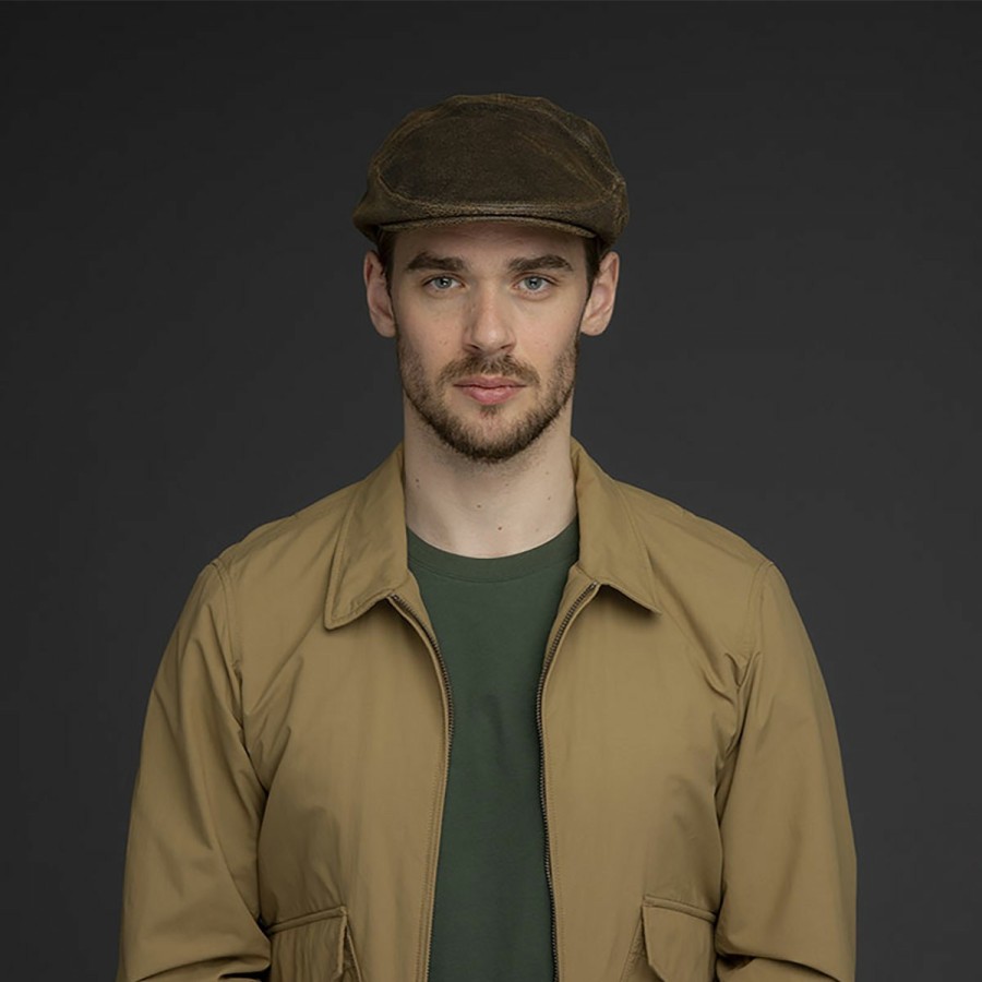 Men'S Bailey 1922 Ivy & Flat Caps | Taxten Cap Brown