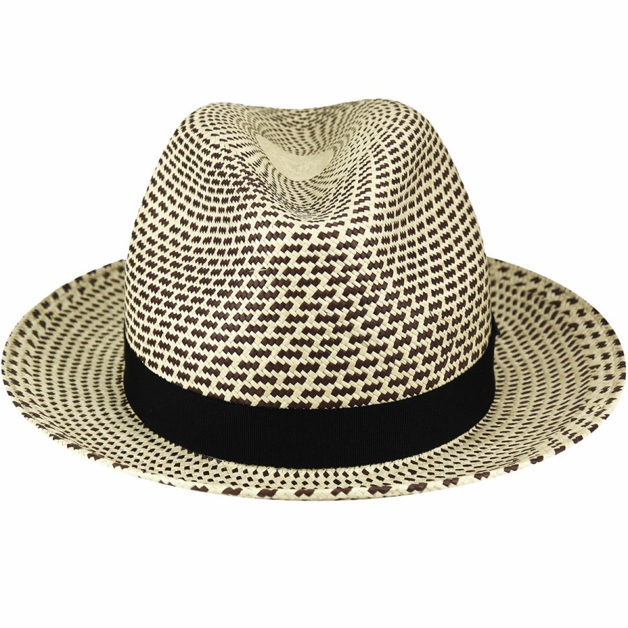 Women'S Bailey 1922 Fedoras | Hernen Panama Fedora Espresso Check