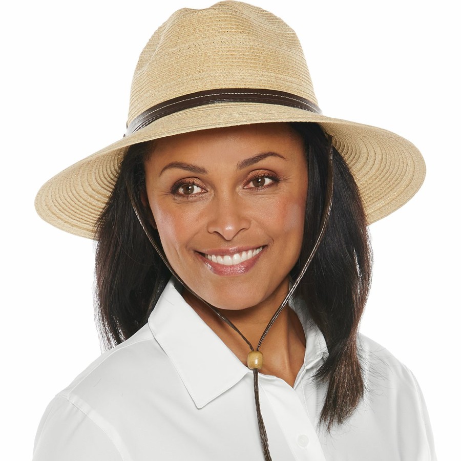 Women'S Coolibar Floppy/Wide Brim Hats | Tempe Sun Hat Brown/Natural