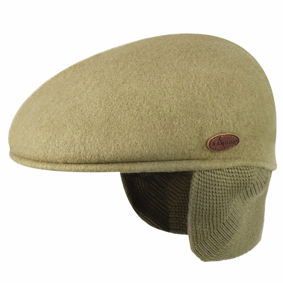 Men'S Kangol Ivy & Flat Caps | Wool 504 Earflap