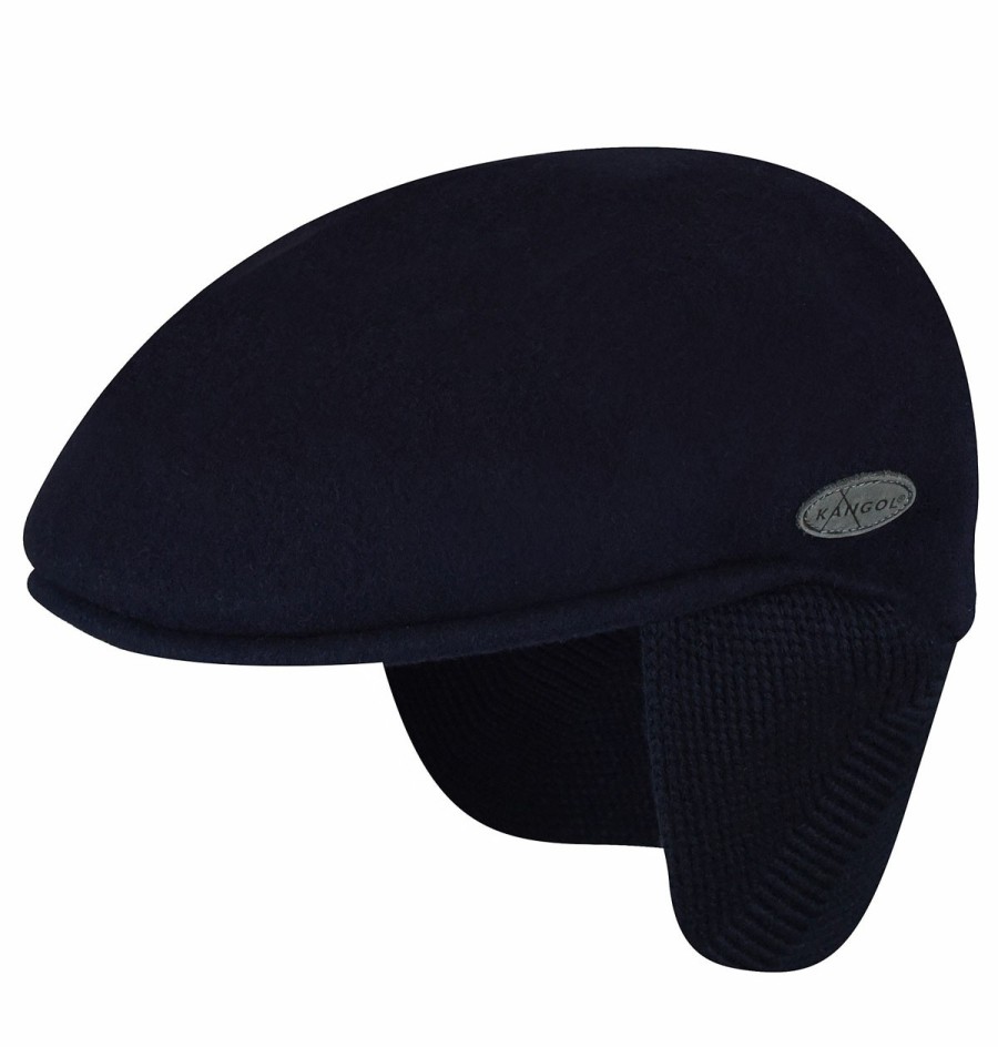 Men'S Kangol Ivy & Flat Caps | Wool 504 Earflap