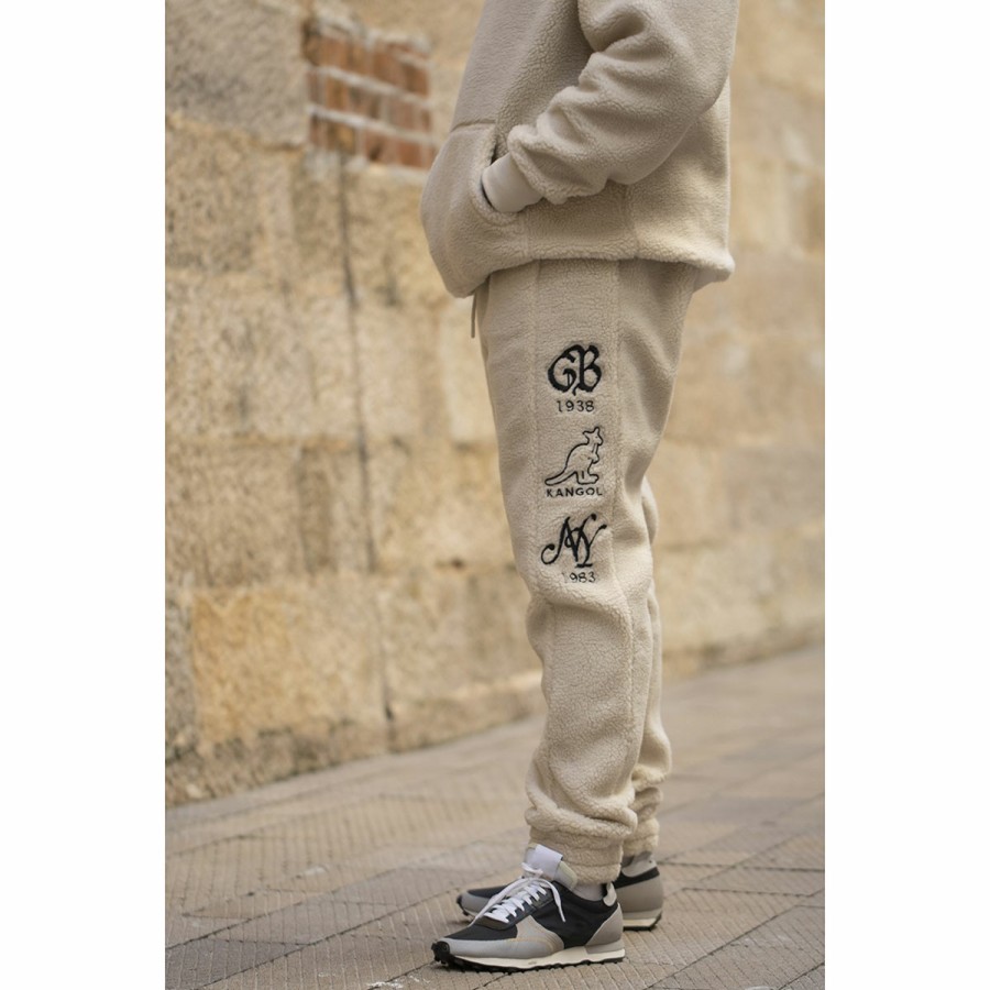 Clothing & Accessories Kangol | Sherpa Jogger Beige