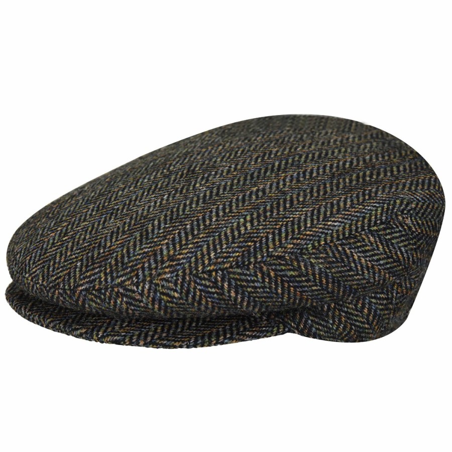 Men'S Bailey 1922 Ivy & Flat Caps | Lord Stripe Herringbone