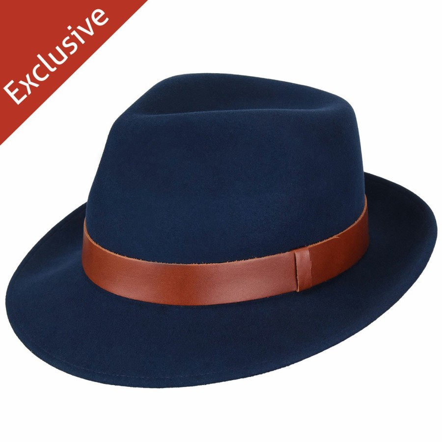 Men'S Bollman Hat Company Fedoras | Steve J. Fedora - Exclusive Eclipse