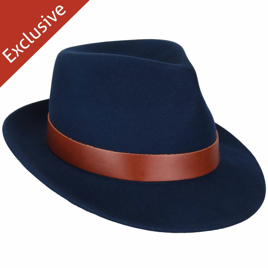 Men'S Bollman Hat Company Fedoras | Steve J. Fedora - Exclusive Eclipse