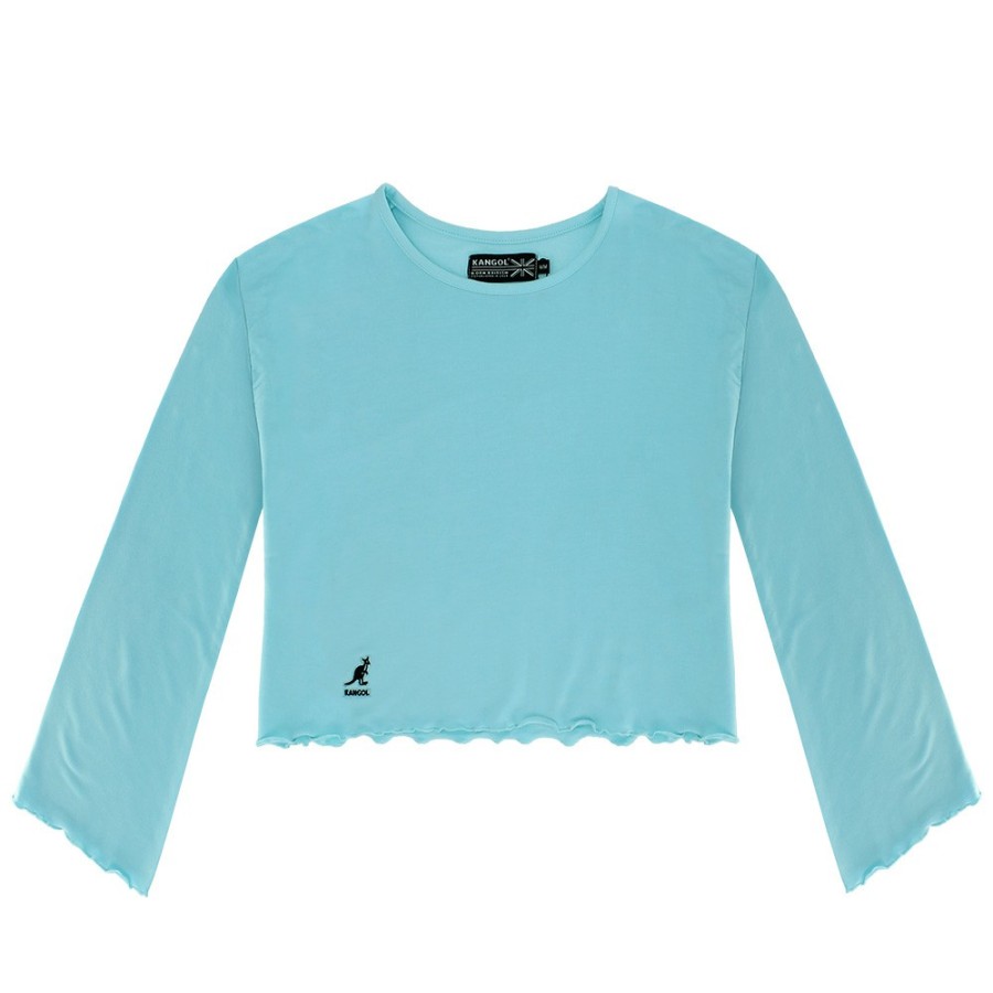 Clothing & Accessories Kangol | Women'S Ruffled Crop Top