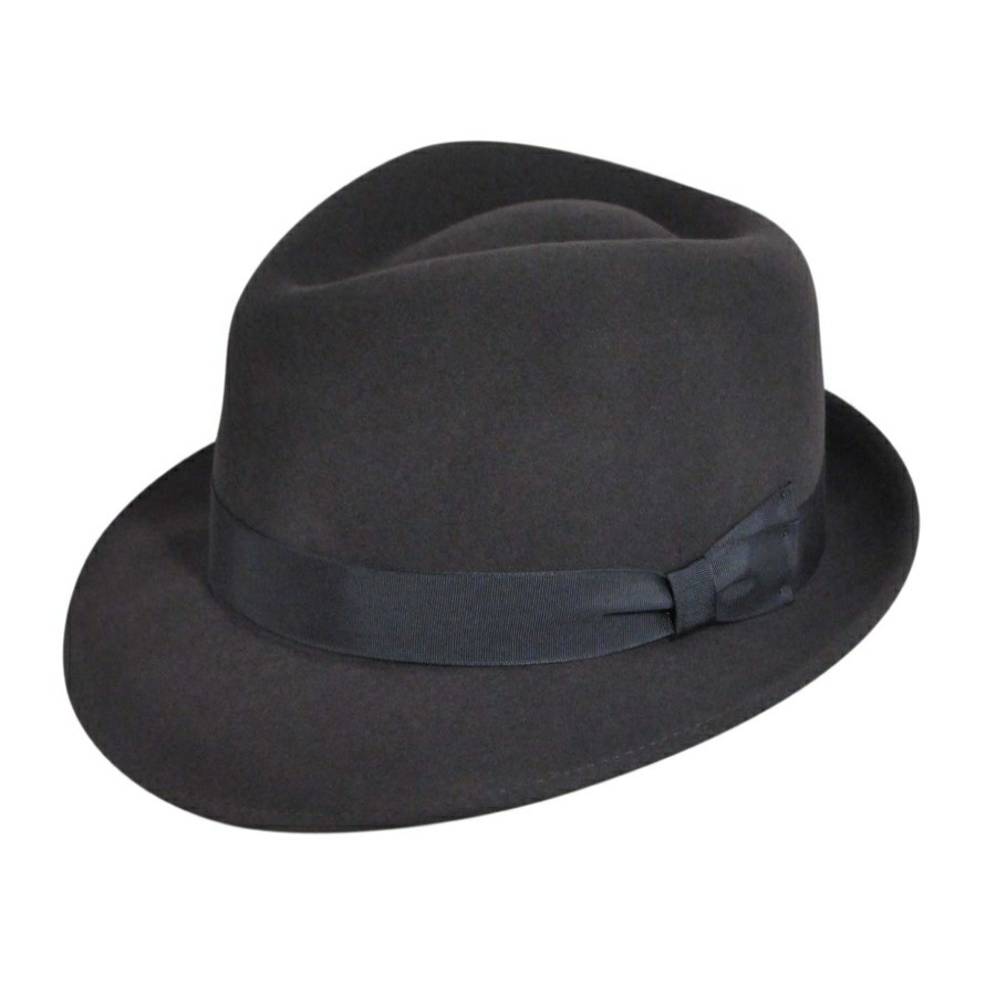 Women'S Bollman Hat Company Trilbies | 2000S Bollman Heritage Collection Trilby Gun Metal