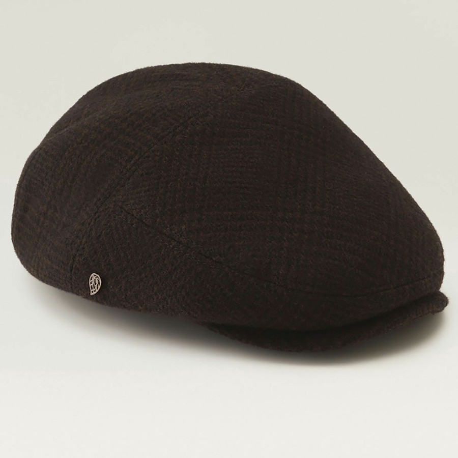 Men'S Kaminski Ivy & Flat Caps | Albie Ivy Cap Brown Check