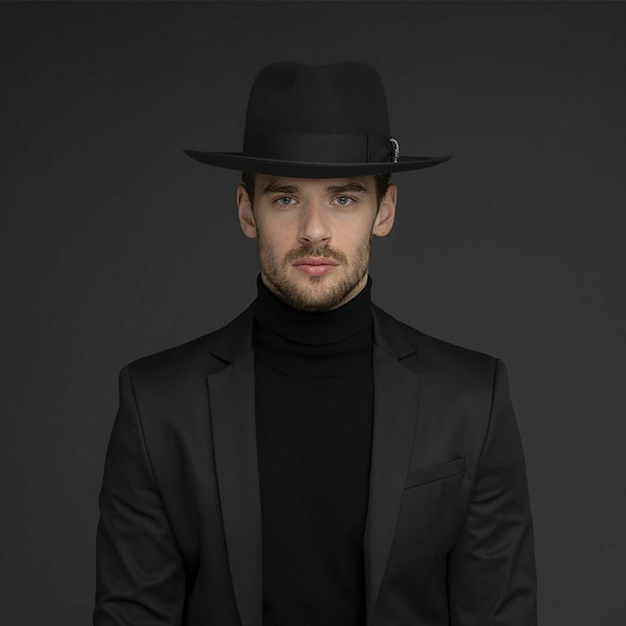 Men'S Bailey 1922 Fedoras | Auman Fedora Black