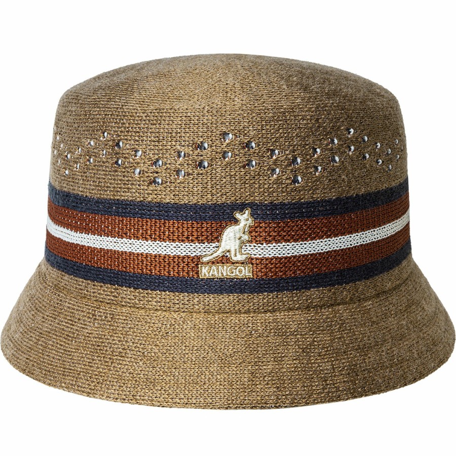 Women'S Kangol Bucket Hats | Slick Stripe Bin