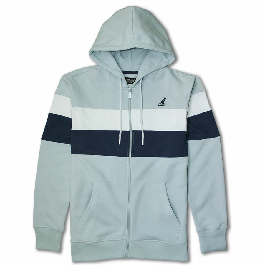 Clothing & Accessories Kangol | Color Stripe Zip Hoodie