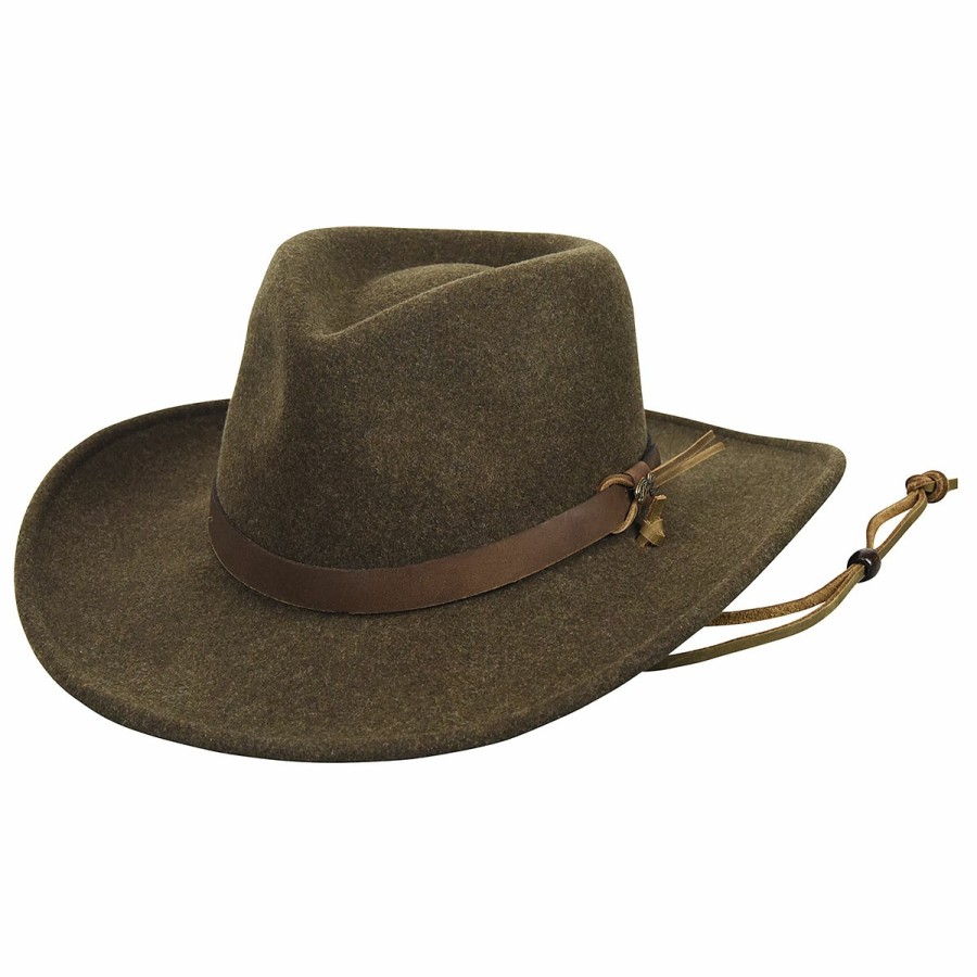 Men'S Wind River Outback Hats | Morgan Outback Hat Olive Mix