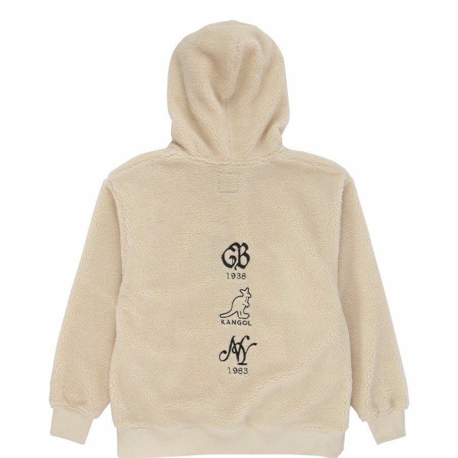 Clothing & Accessories Kangol | Sherpa Hoodie Beige