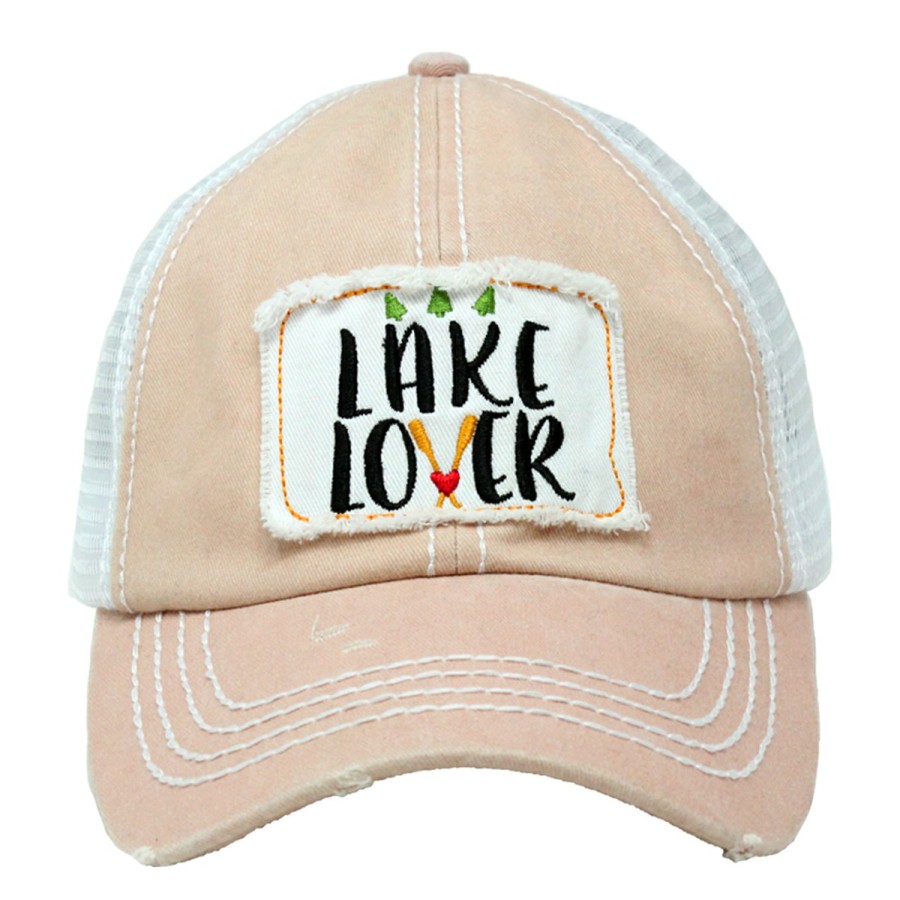 Women'S David & Young Baseball Caps | Lake Lover Mesh Back Ponyflo Baseball Cap Dusty Pink