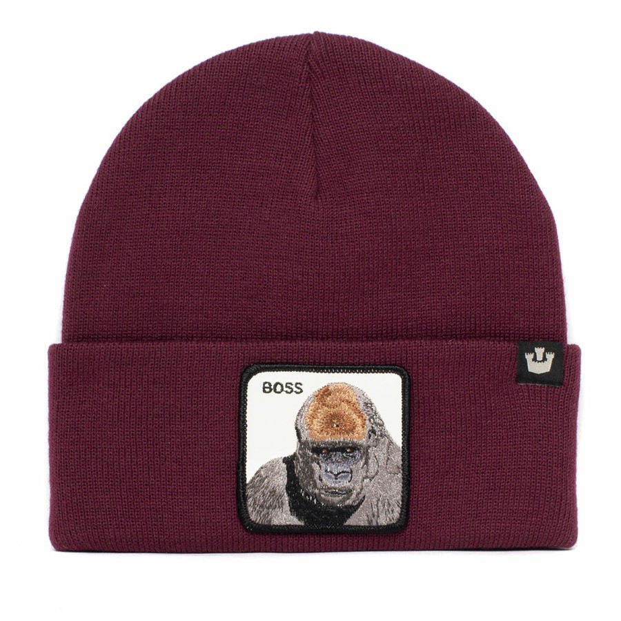 Men'S Goorin Bros. Beanies & Pull-Ons | Apes Knit Beanie Burgundy