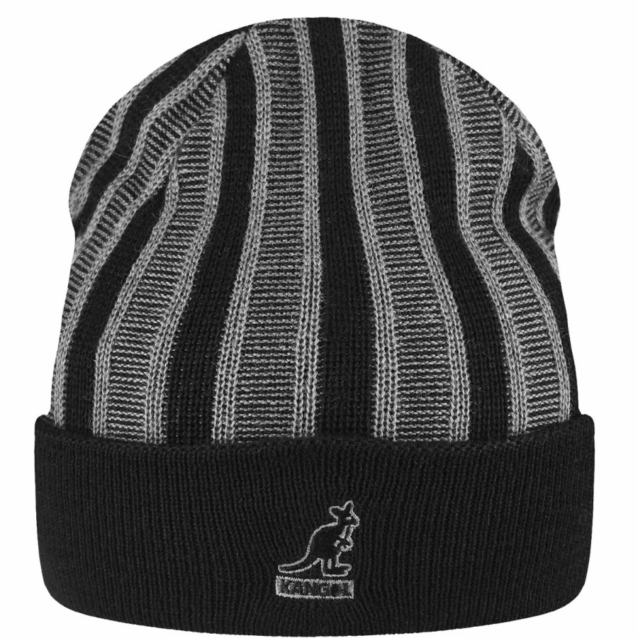 Women'S Kangol Beanies & Pull-Ons | Rib Stripe Rev Beanie