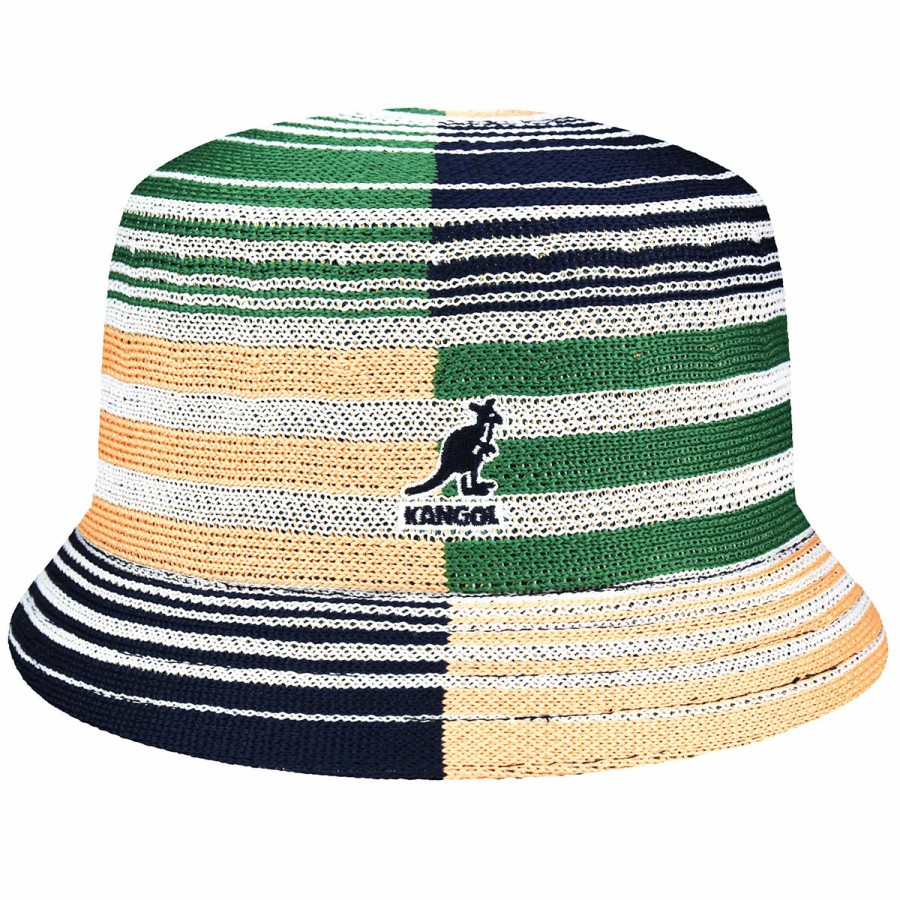 Women'S Kangol Bucket Hats | Digital Stripes Bin