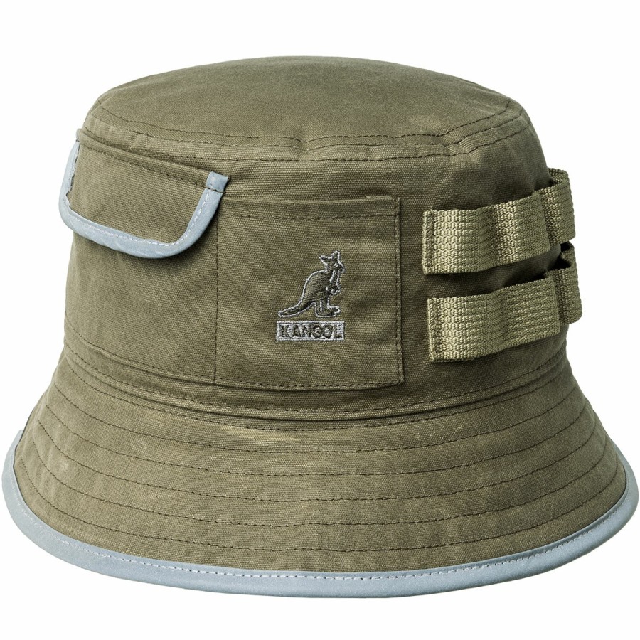 Men'S Kangol Bucket Hats | Waxed Utility Bucket