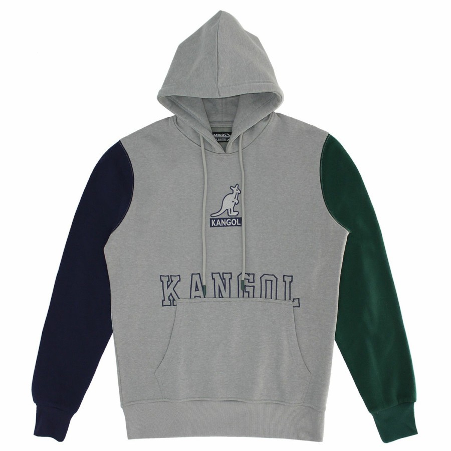 Clothing & Accessories Kangol | Kangol Mens Colorblock Embroidered Hoodie