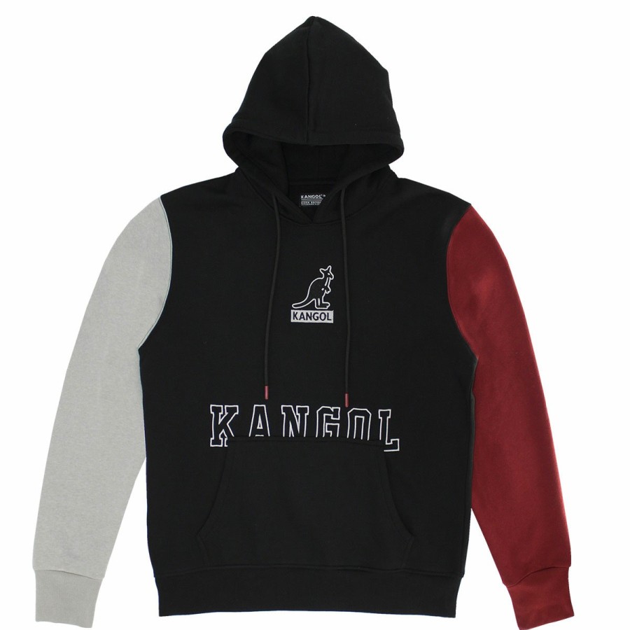 Clothing & Accessories Kangol | Kangol Mens Colorblock Embroidered Hoodie