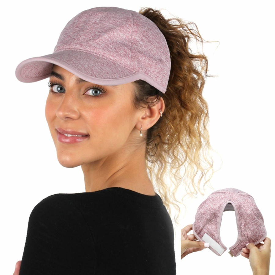 Women'S David & Young Baseball Caps | Jenny Heathered Ponyflo® Baseball