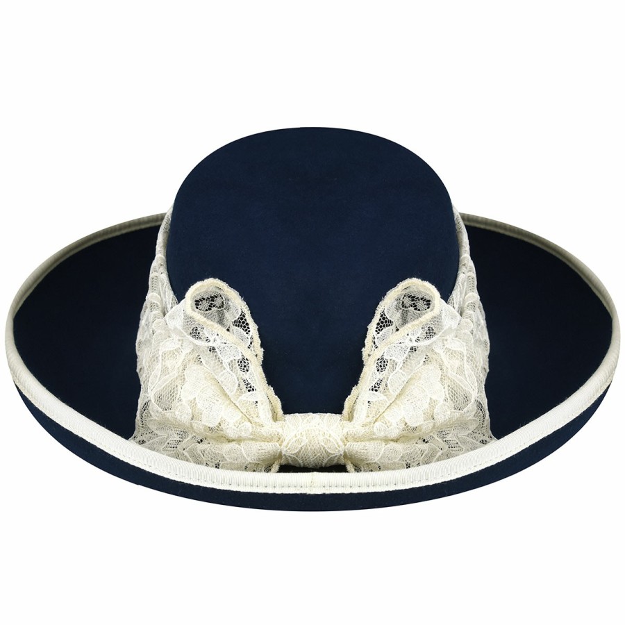 Women'S Bollman Hat Company Floppy/Wide Brim Hats | 1900S Bollman Heritage Collection Gibson Girl Navy