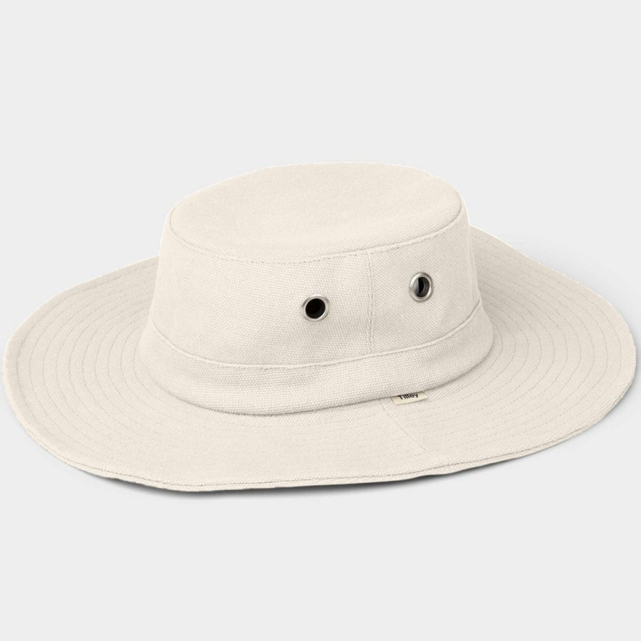 Men'S Tilley Outback Hats | Hemp Canvas Sun Hat Natural