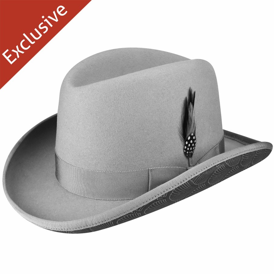 Men'S Trimmed & Crowned Bowlers & Derbies | 504 Homburg