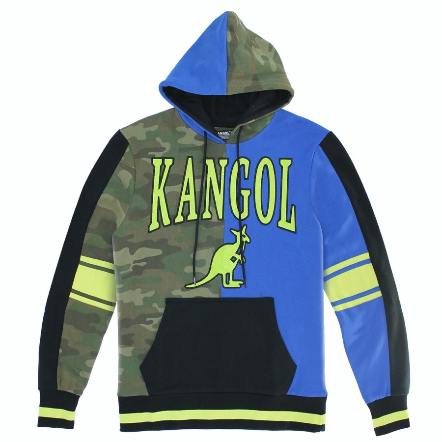 Clothing & Accessories Kangol | Men'S Colorblock Mix It Up Hoodie