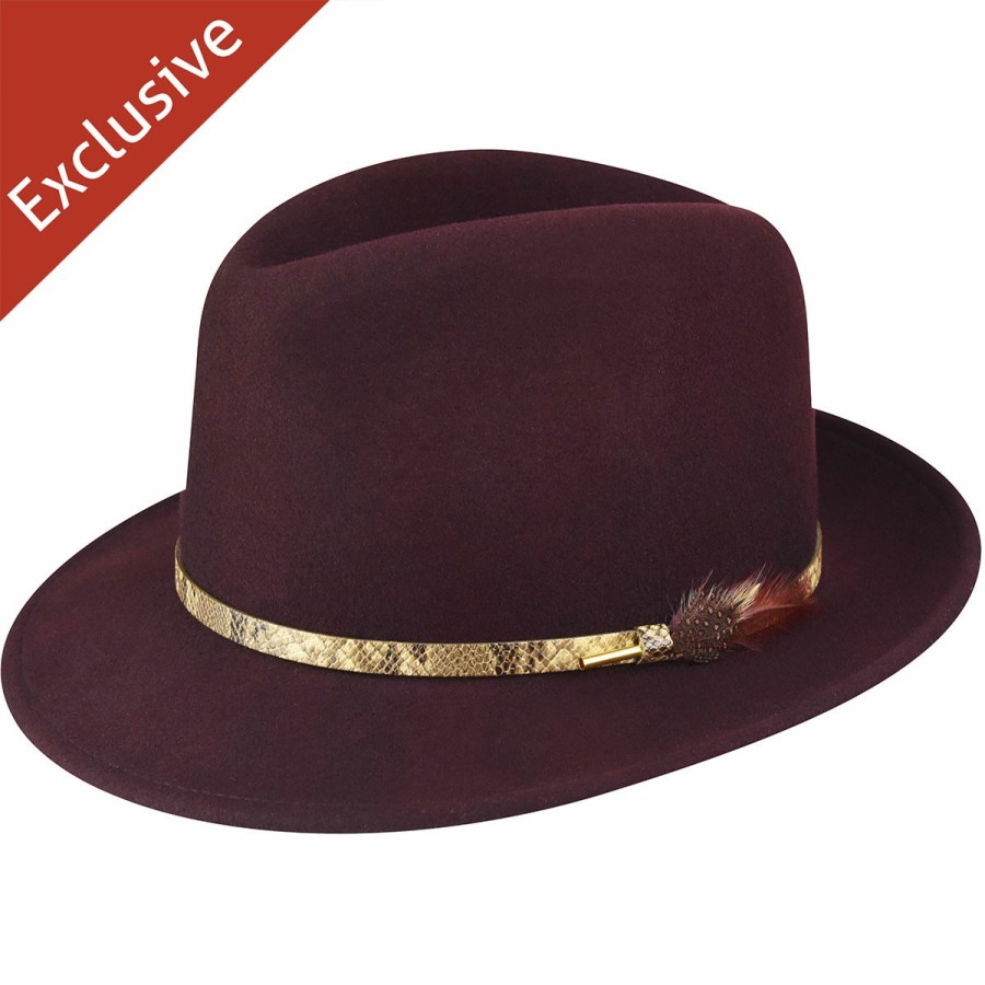 Men'S Trimmed & Crowned Fedoras | 312 Fedora