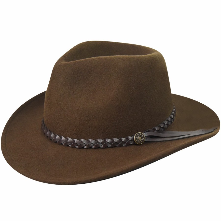 Men'S Eddy Bros. Outback Hats | Cougar Outback Serpent